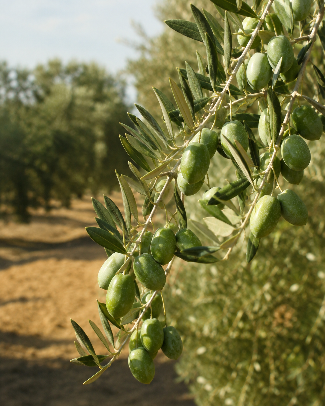 Chez nous, c'est l'olive qui prend toute la place.